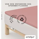 schlafgut Pure Topper Baumwolle 180 x 200 - 200 x 220 cm purple mid