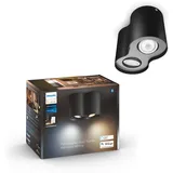 Philips Hue LED-Spot Pillar 2-flammig White Ambiance Schwarz
