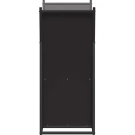 vidaXL Kaminholzregal Kaltgewalzter Stahl 69,5 x 35 x 81 cm Schwarz