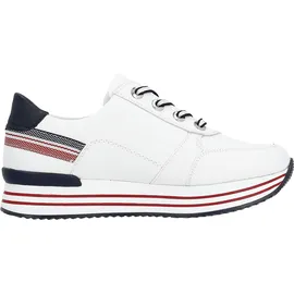 remonte D1312 Damen Weite E Weiß/Blau 41