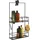 Umbra Cubiko Duschregal, Duschablage, Dusch Caddy mit 2 Ablagefächern aus Metall, 30,5 x 60 x 11 cm,