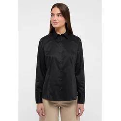 Hemdbluse ETERNA "REGULAR FIT", Damen, Gr. 54, schwarz, 100% cotton, klassisch, Blusen