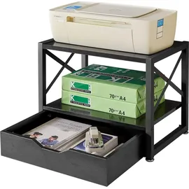 luxuskollektion 2 Tier Desktop-Drucker Stand Schublade Bücher Faxgerät Scanner Office
