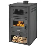 Kaminofen BLIST BRM mit Backofen – 14 kW - Schwarz