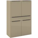 Set One by Musterring Highboard Reno 140 x 42 x 42 cm Braun