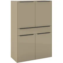 Set One by Musterring Highboard Reno 140 x 42 x 42 cm Braun
