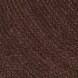 vidaXL Teppich Handgefertigt Jute Rund 90 cm Braun