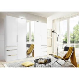 WIMEX Level 250 x 216 x 58 cm weiß mit Spiegeltüren und Schubladen