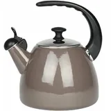 Wasserkessel Emailkessel 2,5 Induktion Gas traditioneller Edelstahl Cappuccino