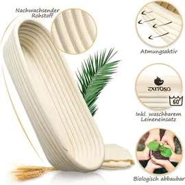 Exitoso Brot-Garkorb oval - Beige