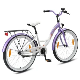 Bikestar Classic 24" lila/weiß Rücktrittbremse
