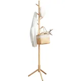 VASAGLE Garderobenständer, Kleiderständer, Garderobe in Baumform, 8 Haken, für Kleidung, Hüte