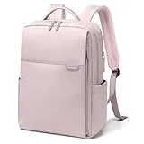 GOLF QUALITY Laptop Rucksack, Rucksack Handgepäck 16 Zoll, Rucksack Damen und Herren, Taagesrucksäcke Wasserdicht, Backpack Daypack für Schule, Fahrradfahren, Freizeit und Reise Grau Rosa