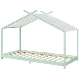 [en.casa] Kinderbett Brome 90 x 200 cm Kiefer mintgrün