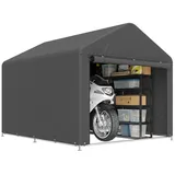 ComfortXL Fahrradgarage, Dunkelgrau, Kunststoff, 200x183x238 cm, Aufbewahrung & Schutzhüllen, Fahrradgaragen