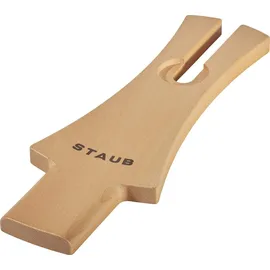 Staub Deckelhalter aus Holz