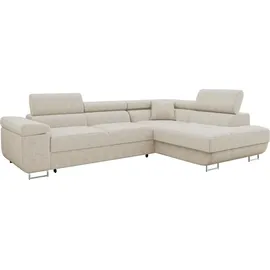 Mirjan24 Ecksofa Torezio Cord, mit Bettkasten und Schlaffunktion, Einstellbare Kopfstützen, 274x203x70-90 cm Wohnzimmer, Sofas & Couches, Wohnlandschaften, Ecksofas