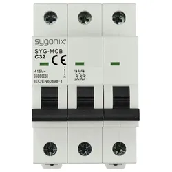 Sygonix SY-6441090 SYG-MCB 3P/C32/6KA Leitungsschutzschalter 3polig 32 A 415 V/AC