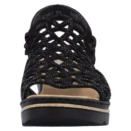 Rieker Sandalette Damen Schwarz 37