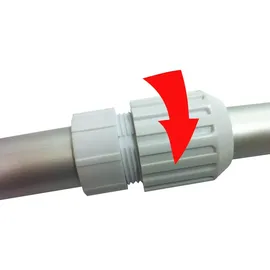 Steinbach Teleskopstiel grau 120 - 360 cm