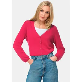 GOLDNER Kaschmirstrickjacke mit V-Ausschnitt Pink 24