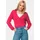 GOLDNER Kaschmirstrickjacke mit V-Ausschnitt Pink 24