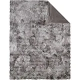 Bugatti Wohndecke Bubble Felldecke bugatti, bugatti, in luxuriöser Felloptik grau