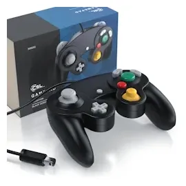 CSL Nintendo-Controller Gamepad schwarz GameCube / Wii