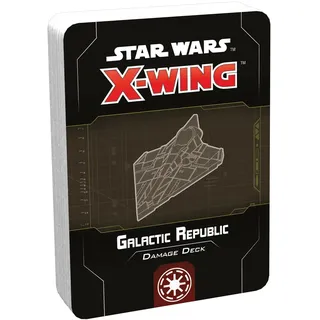Fantasy Flight Games - Star Wars X-Wing Second Edition: Star Wars X-Wing: Galactic Republic Damage Deck - Miniature Game