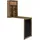 [en.casa] Wandklapptisch Kläppen 50 x 156 x 91,5 cm Braun
