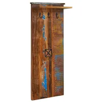 Massivmoebel24 Garderobe Altholz 59x30x145 mehrfarbig lackiert NATURE OF SPIRIT