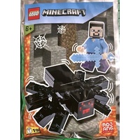 Minecraft LEGO Foilpack 662207 Steve Mit Spinne Folien Packung Selten Sammel-