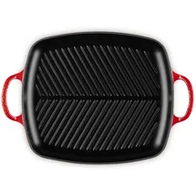 Le Creuset Signature Grillplatte rechteckig 30 cm kirschrot