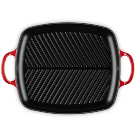 Le Creuset Signature Grillplatte rechteckig 30 cm kirschrot