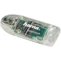 hama 8 in1-Speicherkartenleser transparent