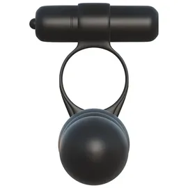 FANTASY C-RINGZ Vibro-Penisring „Posable Partner Double Penetrator“ mit Dildo, schwarz