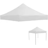 Inscrip Zeltüberdachung, Pavillon-Abdeckung, Pavillon Ersatzdach Ersatz, 4-Eck Zelttuch, Canopy Top Abdeckung, Ersatzplane für den Außenbereich, für Pavillons, Dachplane (Weiß, 3x3m)