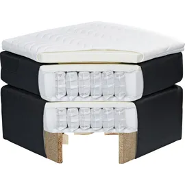 ed exciting design Boxspringbett »Evolution« inkl. Motor und Topper grau