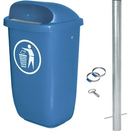 BRB-Lagertechnik BRB Abfallbehälter 50 l Blau