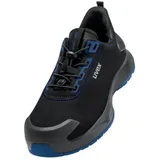 Uvex Sports, Sicherheitsschuhe, uvex 1 x-craft Halbschuhe S2 68140 schwarz, blau Weite 14 Grösse 49 (S2, 49)