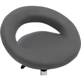 vidaXL Arbeitshocker Kunstleder Grau