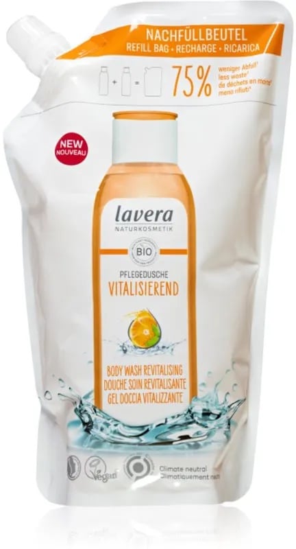 Lavera Revitalising Revitalisierendes Duschgel Ersatzfüllung 500 ml