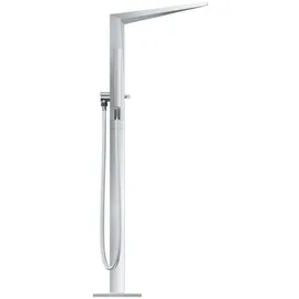 Grohe Allure Brilliant Private Collection Einhand-Wannenbatterie, inklusive Brauseset, Bodenmontage, Rändelstruktur, Ausladung 270mm, 24422000, Farbe: Chrom