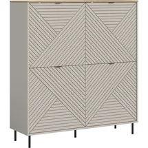 Home Affaire Highboard RAITA 124 x 135 x 40 cm Beige
