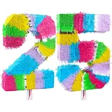 Pinata Zahl 25 bunt pastell