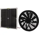 Sjlerst - Solarpanel-Lüfter 100 w Solarpanel-betriebener Lüfter 10-Zoll-Durchmesser Ventilator für Wohnmobile, Yachten, Gewächshäuser, Badezimmer