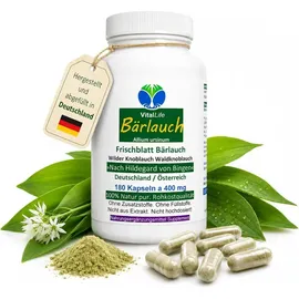 VitalLife Wilder Frischblatt Bärlauch Kapseln 180 St.