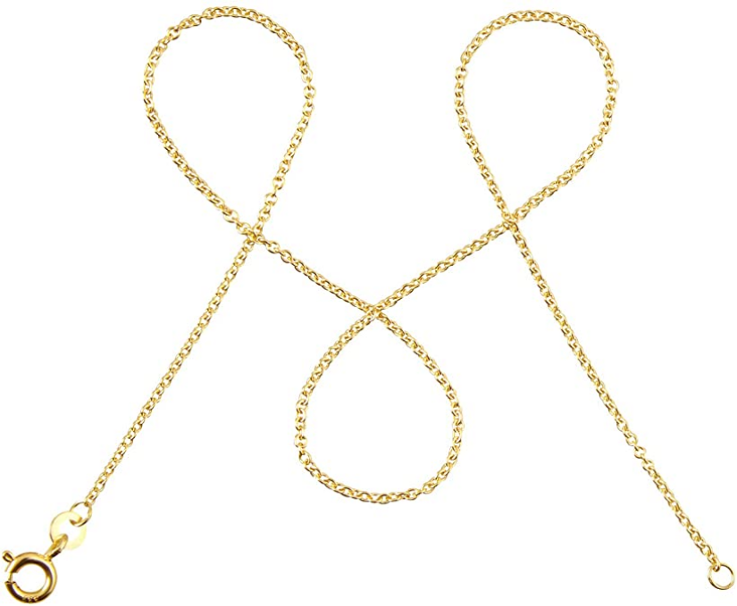 modabilé Ankerkette Rund Gold 1,3mm Halskette Damen 36cm-60cm lang I 333 Gold 8 Karat Goldschmuck 50cm