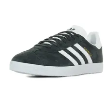 adidas Gazelle Dark Grey Heather / White / Gold Met. 46