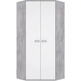 Forte Emily 83,7 x 187,9 x  83,7 cm lichtgrau/weiss